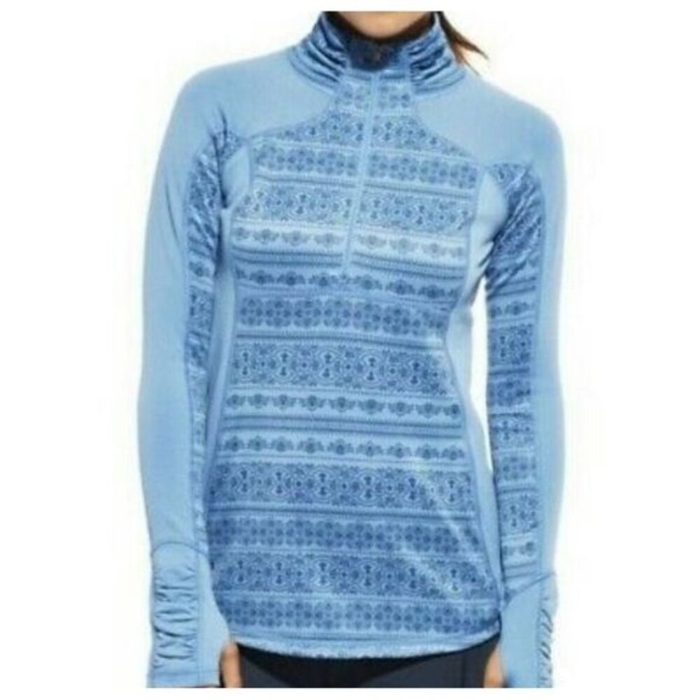 Calia by Carrie‎ Underwood quarter zip pullover. Baby blue size medium. Preowned